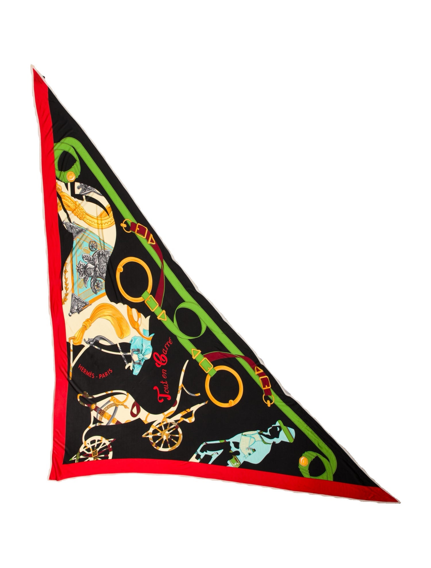 Hermès Tout en Carré Silk Triangle Scarf